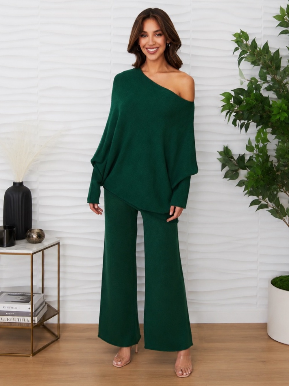 NWT Milio Milano Sweater and Pants Set Hunter Green XS/S